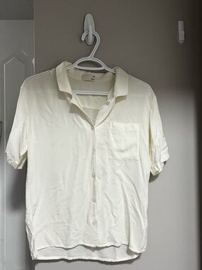 Wilfred Cream Short-Sleeve Button-Down Shirt